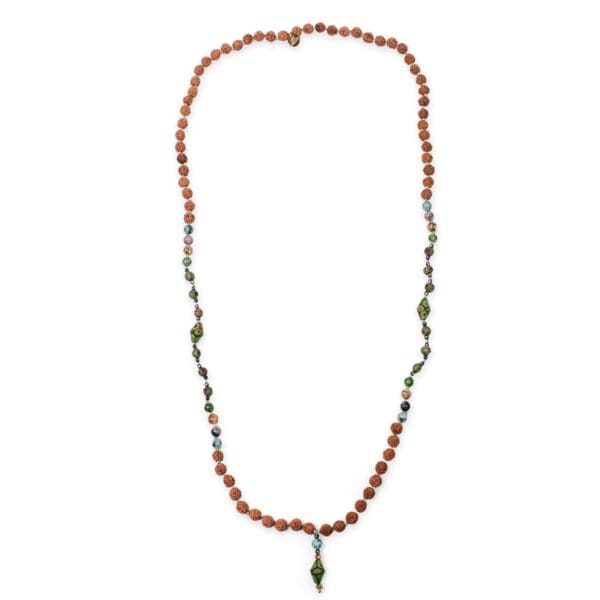 Bali Mala Necklace - Seaweed Green