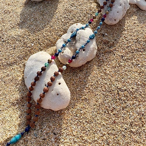 Bali Mala Necklace - Deep Sea Blue