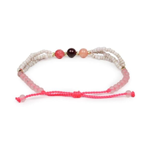 Third Eye Beaded Bracelet - Pink