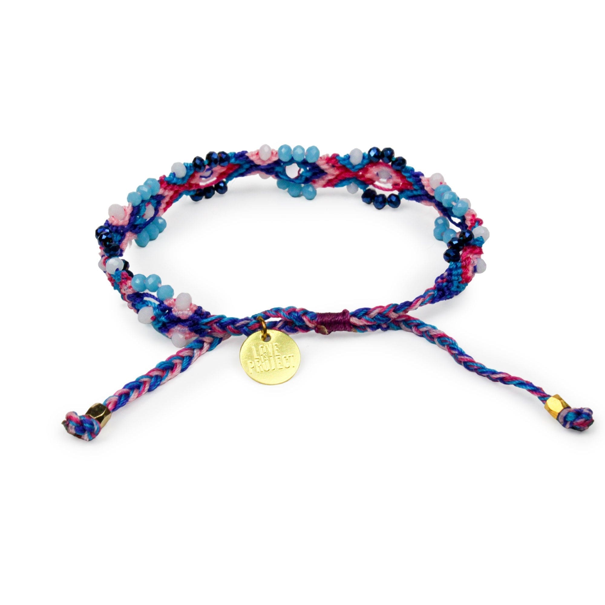 Bali Friendship Lei Bracelet - Blue Turquoise - Love Is Project