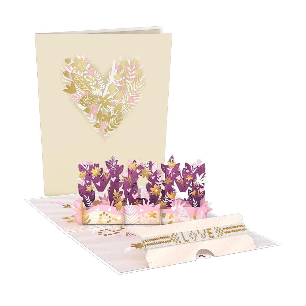 Love for Mom Dazzling Lovepop Card with Bracelet 3D card