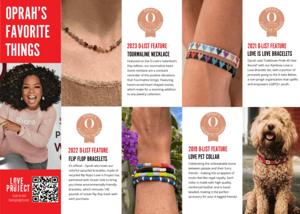 Kenya Beaded LOVE Dog Collar Oprah's Favorite Set