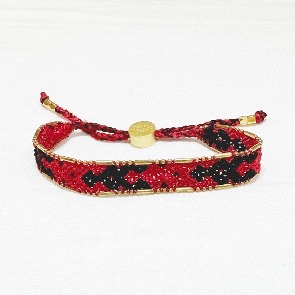 Bali Friendship Bracelet - Black and Red